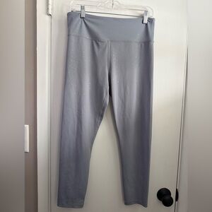 ZYIA Unity 3/4 Active Periwinkle Leggings with Metallic Details, Size 12